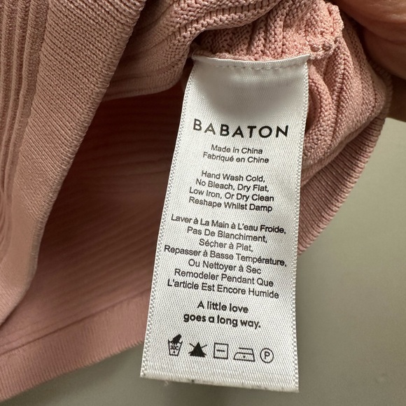 Babaton Pink Ribbed Tank Top - Picture 3 of 5